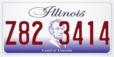 IL license plate Z823414