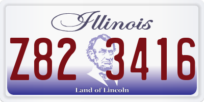 IL license plate Z823416
