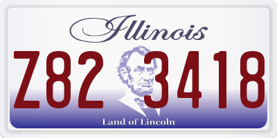 IL license plate Z823418