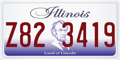 IL license plate Z823419