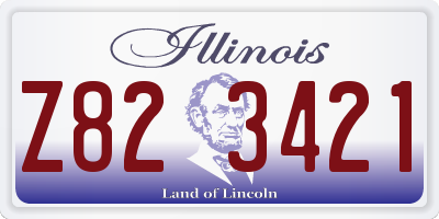 IL license plate Z823421