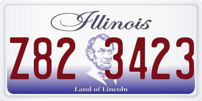 IL license plate Z823423