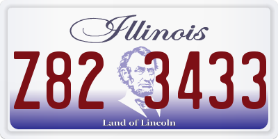 IL license plate Z823433
