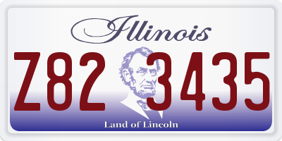 IL license plate Z823435