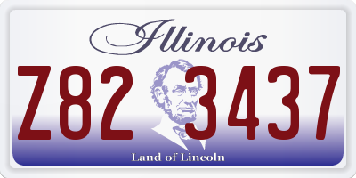 IL license plate Z823437