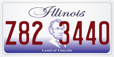 IL license plate Z823440