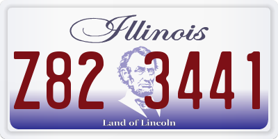 IL license plate Z823441