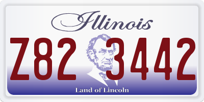 IL license plate Z823442
