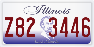 IL license plate Z823446