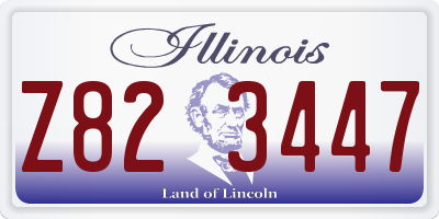 IL license plate Z823447