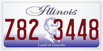 IL license plate Z823448