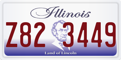IL license plate Z823449