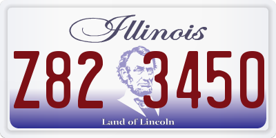 IL license plate Z823450