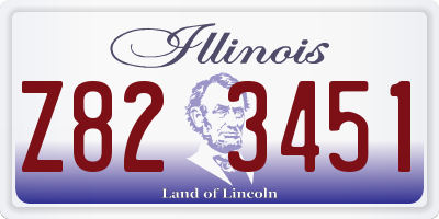 IL license plate Z823451
