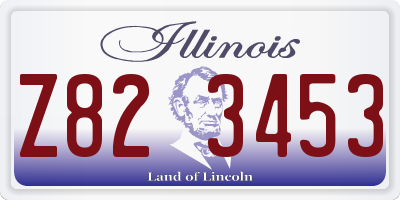 IL license plate Z823453
