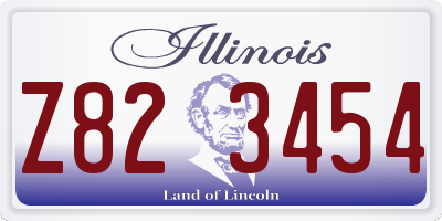 IL license plate Z823454