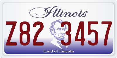IL license plate Z823457