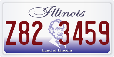 IL license plate Z823459