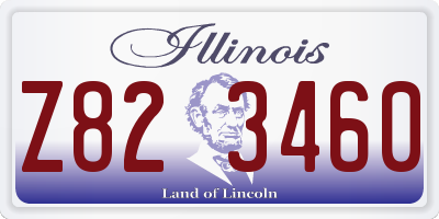 IL license plate Z823460