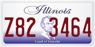 IL license plate Z823464
