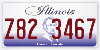 IL license plate Z823467