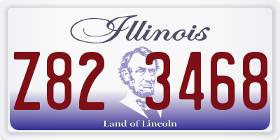 IL license plate Z823468