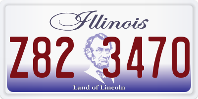 IL license plate Z823470