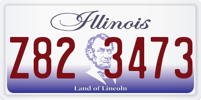 IL license plate Z823473