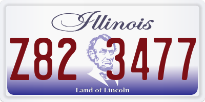 IL license plate Z823477