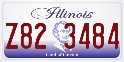 IL license plate Z823484