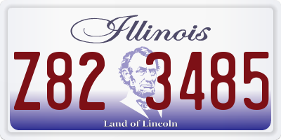IL license plate Z823485