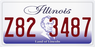 IL license plate Z823487
