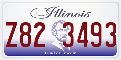 IL license plate Z823493