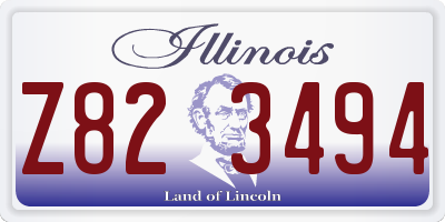 IL license plate Z823494