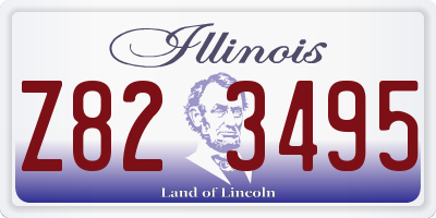 IL license plate Z823495