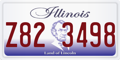IL license plate Z823498