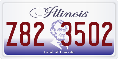 IL license plate Z823502