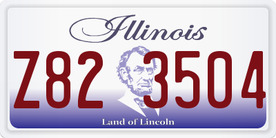 IL license plate Z823504