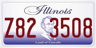 IL license plate Z823508