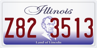 IL license plate Z823513
