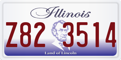 IL license plate Z823514