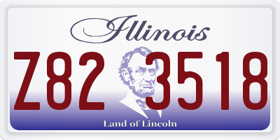 IL license plate Z823518