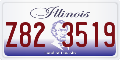 IL license plate Z823519