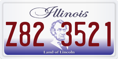 IL license plate Z823521