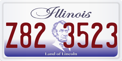 IL license plate Z823523