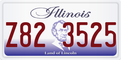 IL license plate Z823525