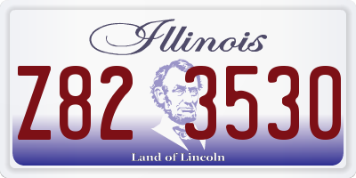 IL license plate Z823530