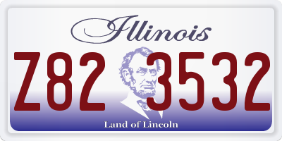 IL license plate Z823532