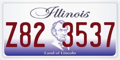 IL license plate Z823537
