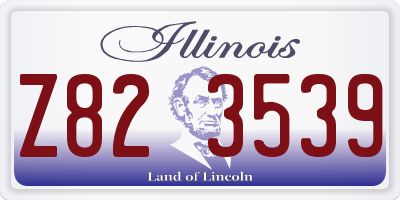 IL license plate Z823539